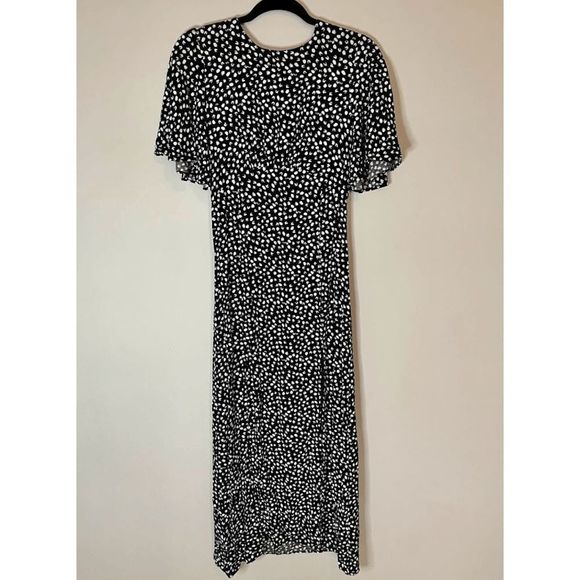 Topshop Dresses & Skirts - Topshop polka Dot Flutter Sleeve Maxi Dress - Sz. 6